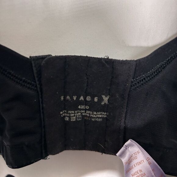 Savage X Fenty Bra Women's 42DD Solid Black Underline Padded - Picture 3 of 5
